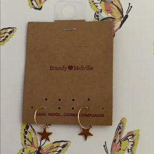 brandy melville star earrings